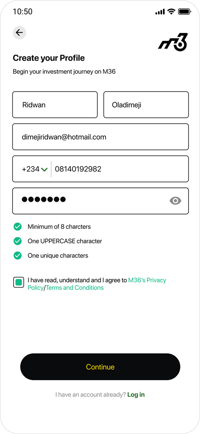 Sign up